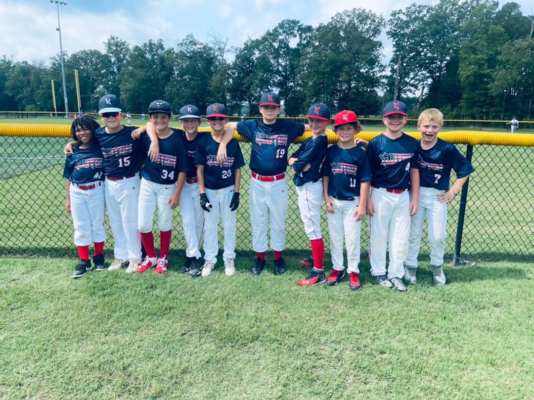Baseball team uniforms